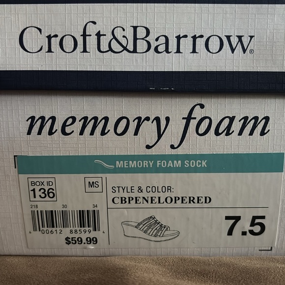 Croft & Barrow 7.5 spice and gold strapy sandal - Picture 5 of 5